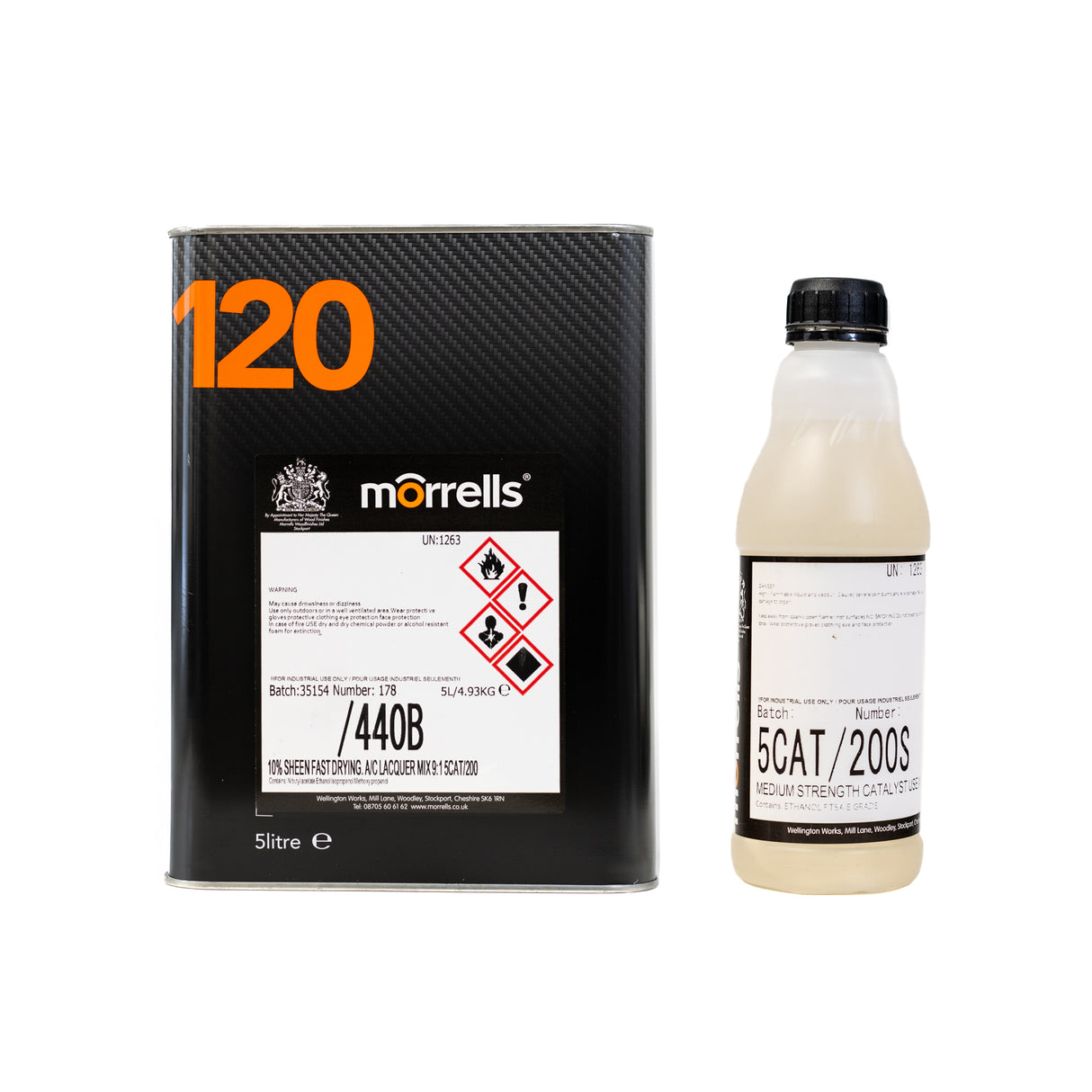 Morrells 440 Fast Drying Acid-Catalyst Lacquer (Incl. Cat) 5 Litre