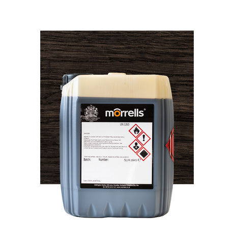 Morrells Light Fast Cellulose Spirit Based Stain Black 0172/000B 5 Litre