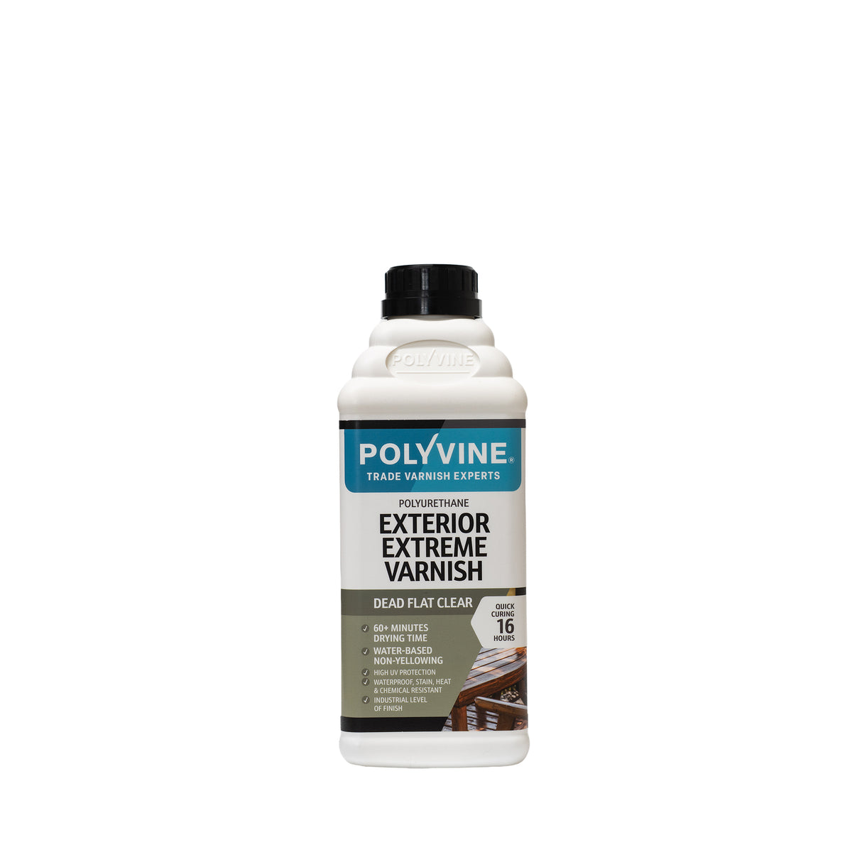 Polyvine Exterior Extreme Varnish Dead Flat1 Litre