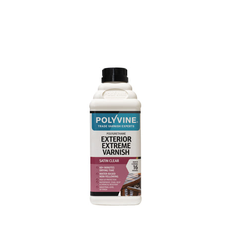 Polyvine Exterior Extreme Varnish Satin Clear 1 Litre
