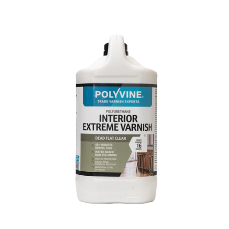 Polyvine Interior Extreme Varnish Dead Flat Clear Large Front