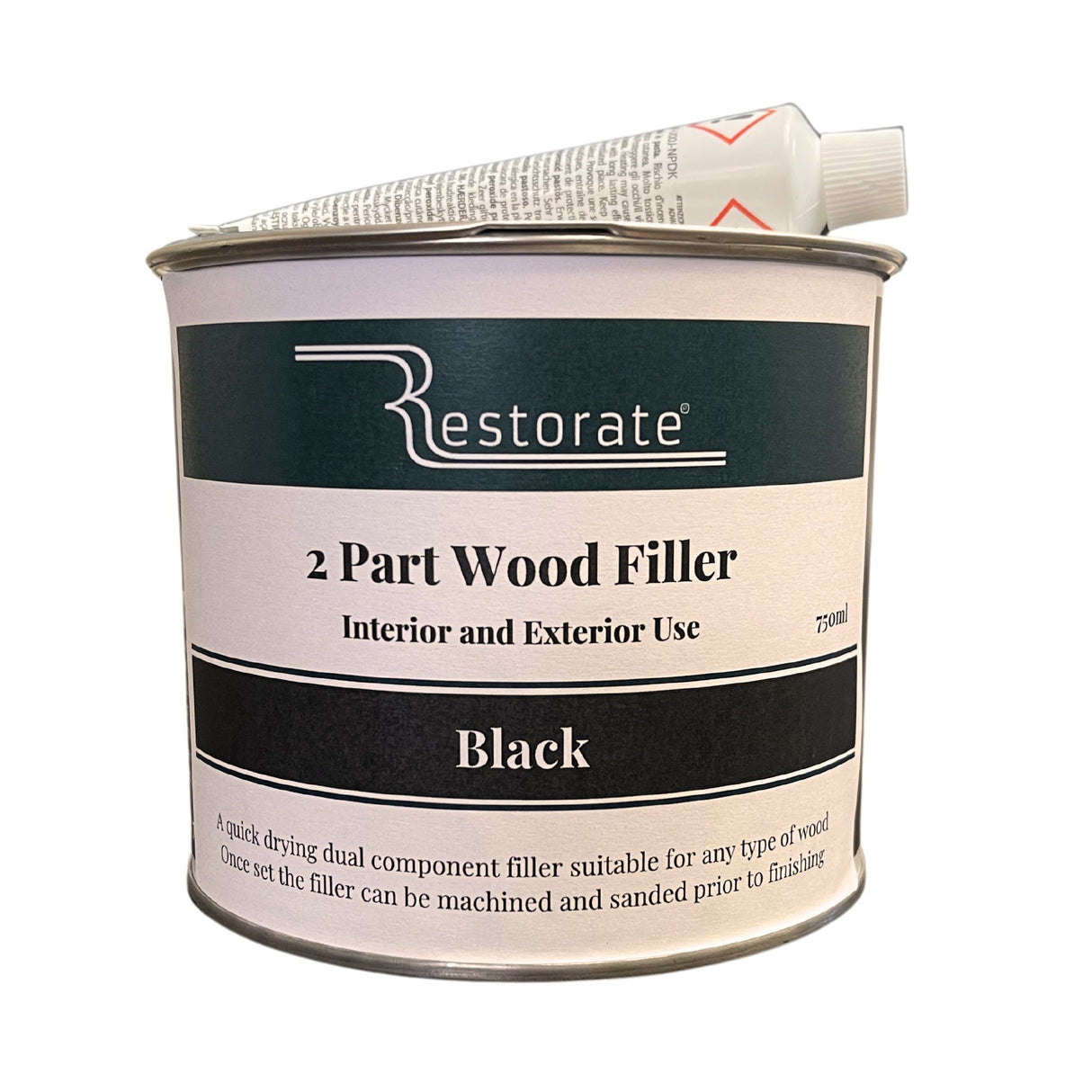 Restorate 2 Part Wood Filler Black 750ml