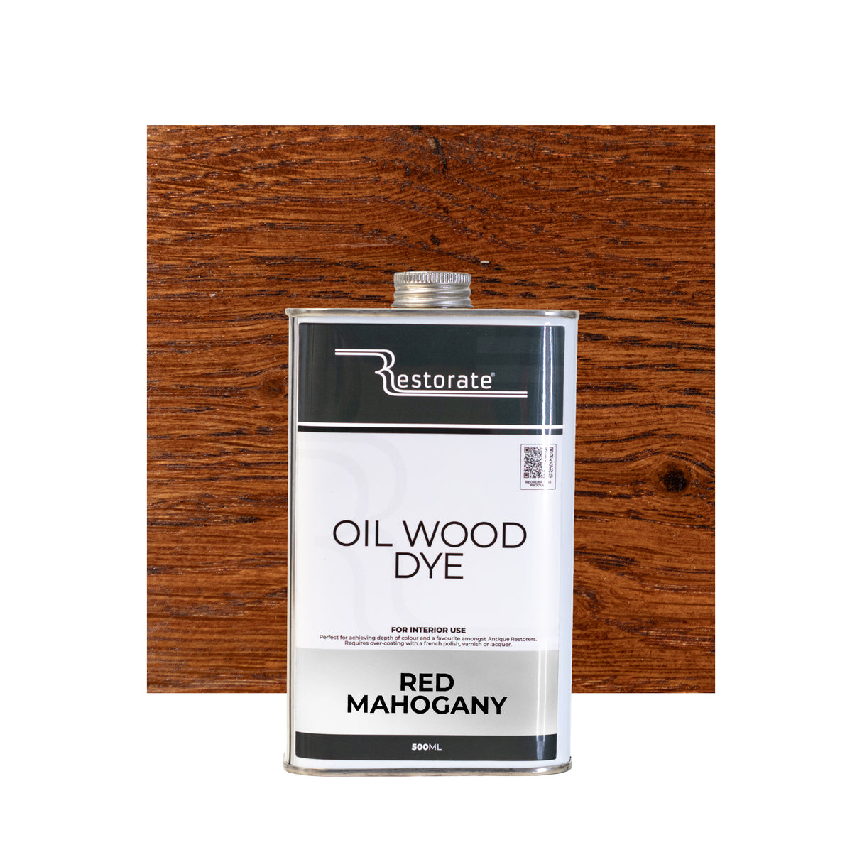 Restorate Oil Wood Dye naphtha based oil stain red mahogany 500ml