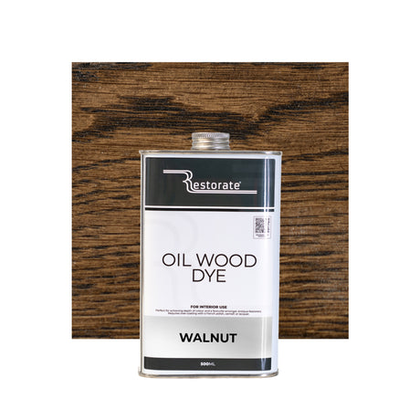 Restorate Oil Wood Dye naphtha based oil stain walnut 500ml