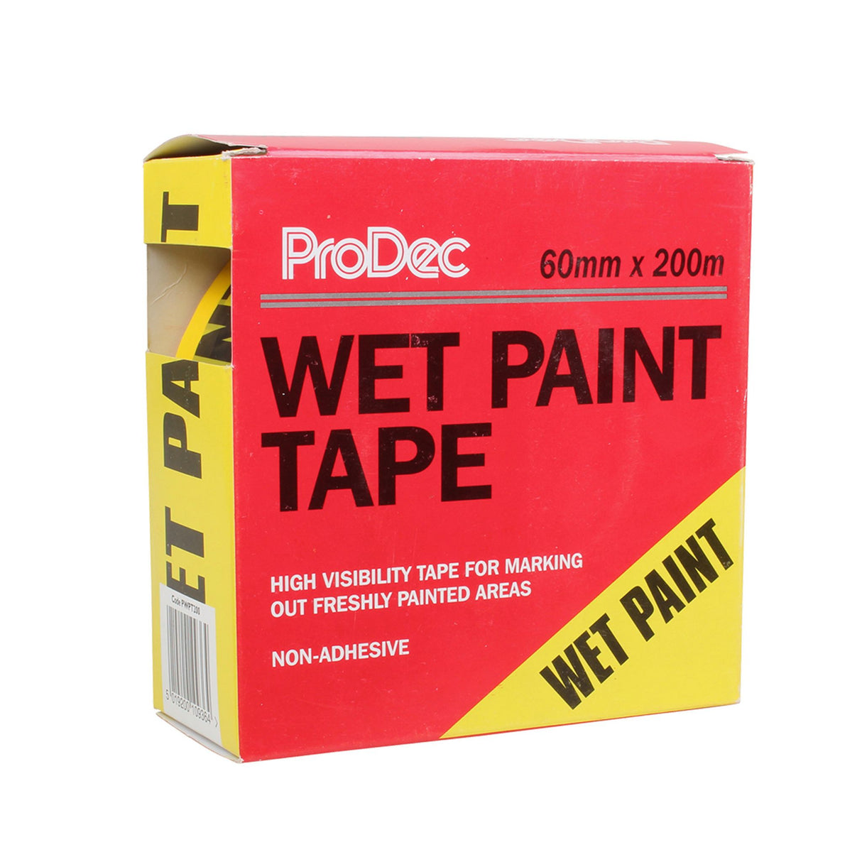 Rodo Prodec Non-Adhesive Yellow Wet Paint Tape 60mm