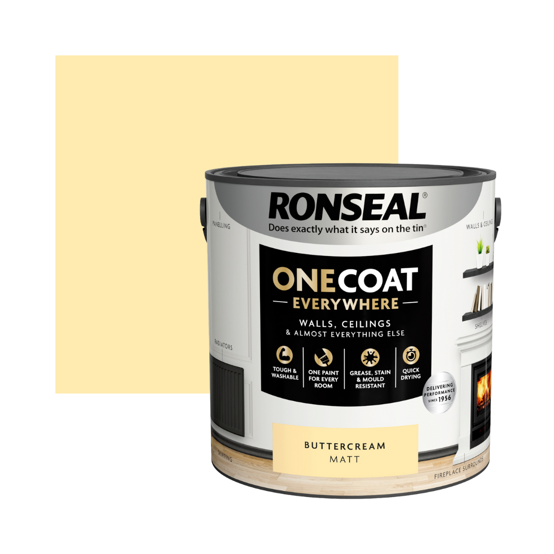 Ronseal One Coat Everywhere Paint Buttercream