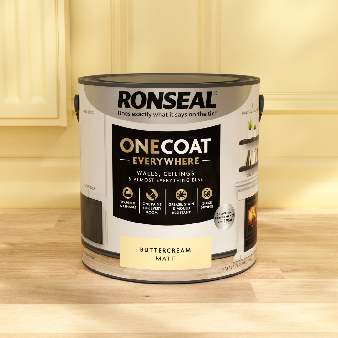 Ronseal One Coat Everywhere Paint Buttercream