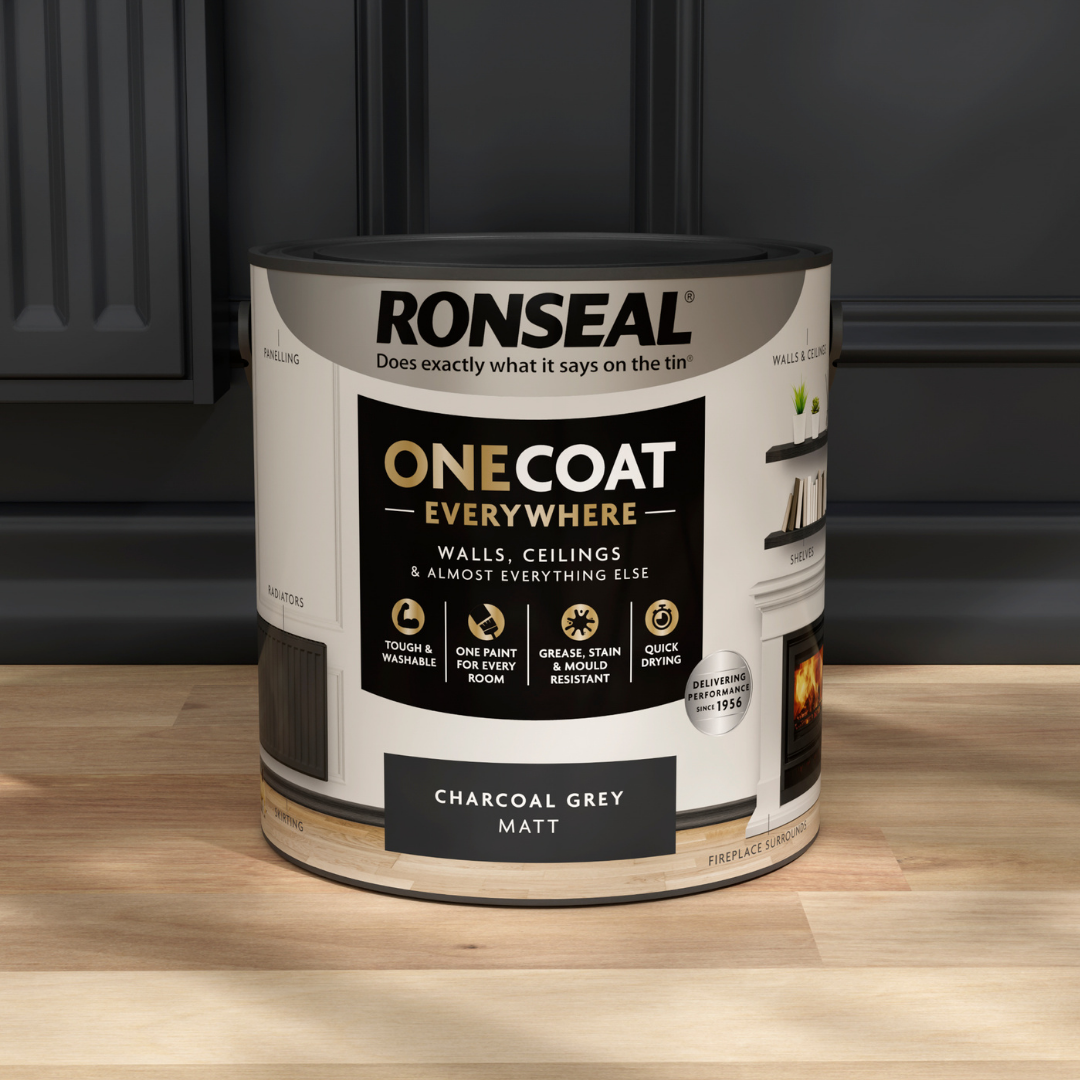 Ronseal One Coat Everywhere Paint Charcoal Grey