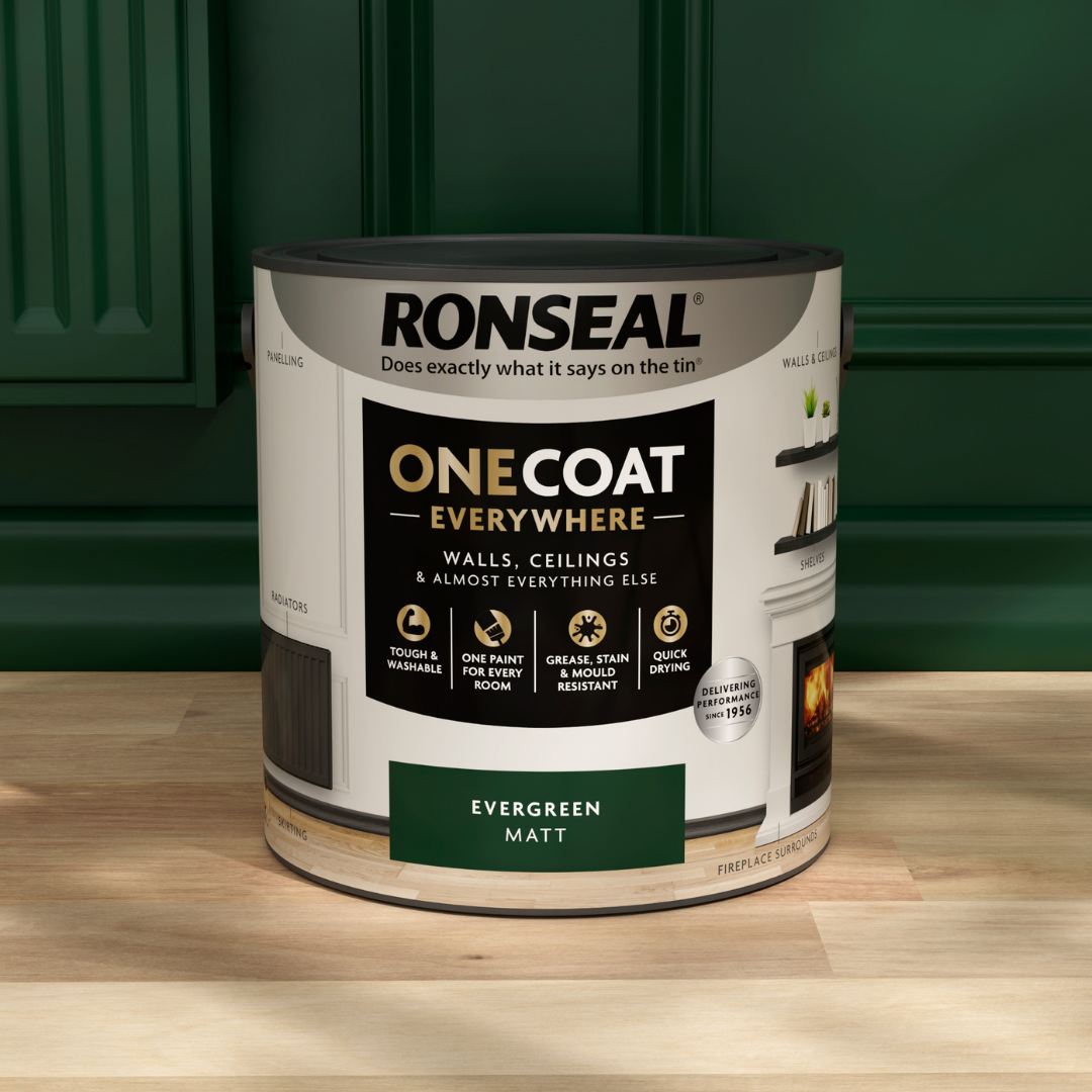 Ronseal One Coat Everywhere Paint Evergreen