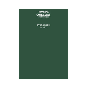 Ronseal One Coat Everywhere Paint Evergreen Colour Card