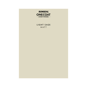 Ronseal One Coat Everywhere Paint Light Sage Colour Card