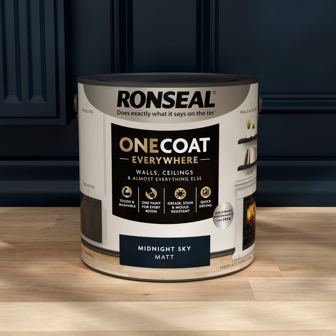 Ronseal One Coat Everywhere Paint Midnight Sky