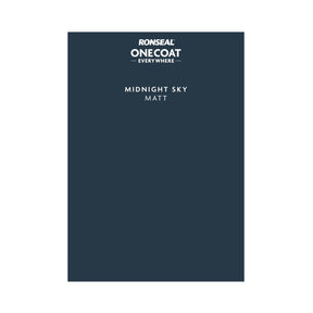Ronseal One Coat Everywhere Paint Midnight Sky Colour Card