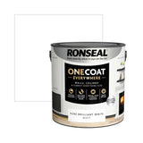 Ronseal One Coat Everywhere Paint Pure Brilliant White 2.5L