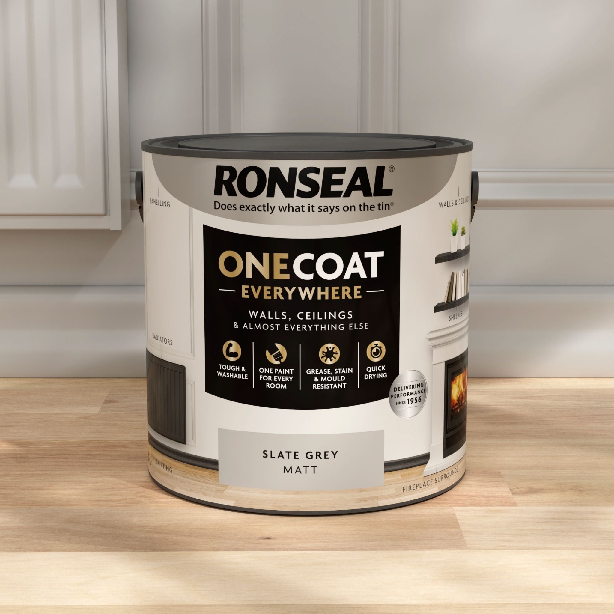 Ronseal One Coat Everywhere Paint Slate Grey – Restorate