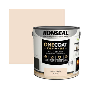 Ronseal One Coat Everywhere Paint Soft Sand 2.5L
