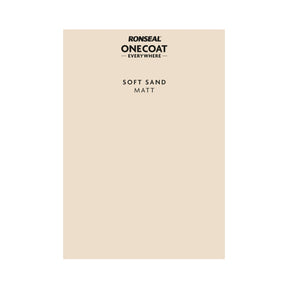 Ronseal One Coat Everywhere Paint Soft Sand Colour Card
