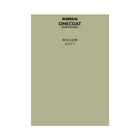 Ronseal One Coat Everywhere Paint Willow Colour Card