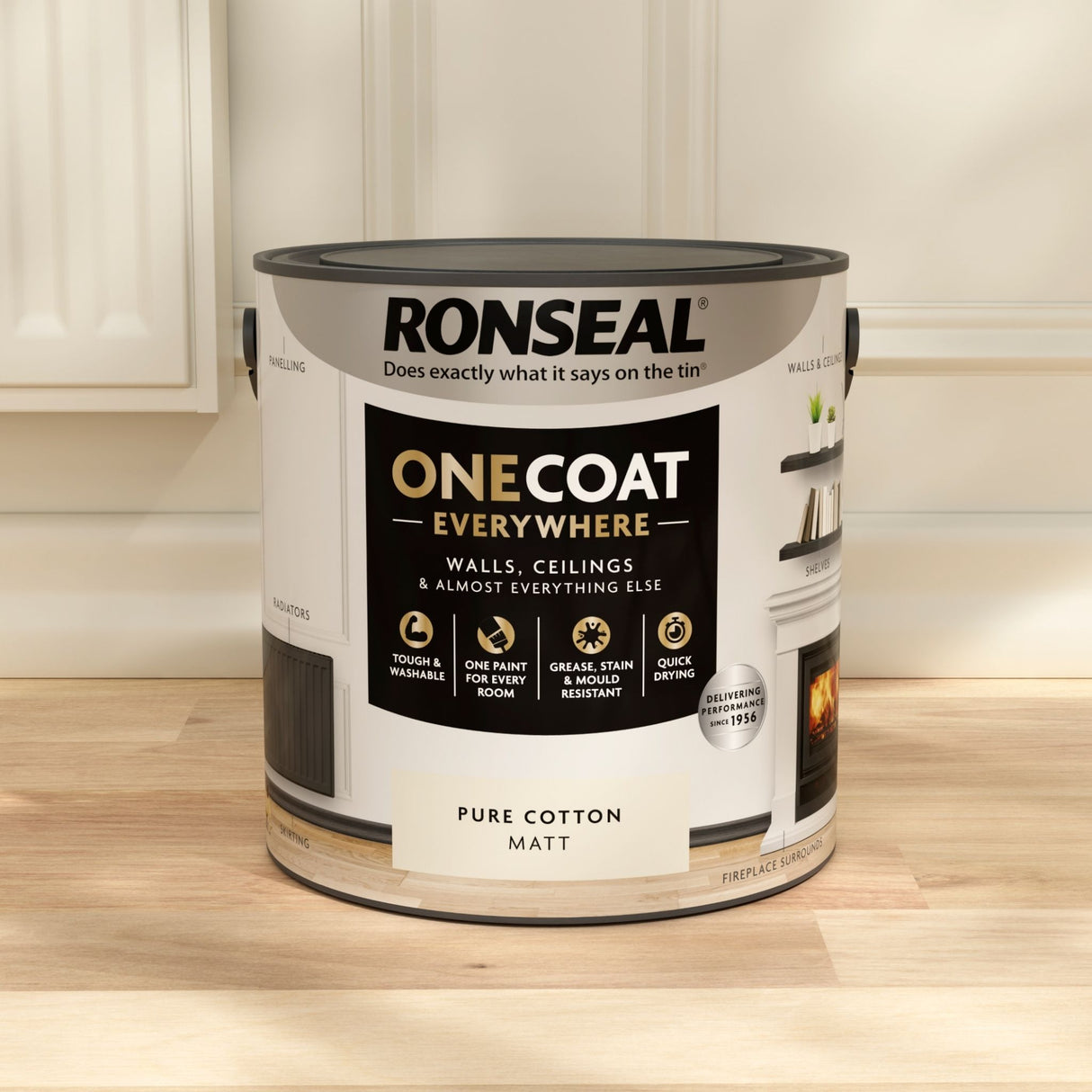 Ronseal One Coat Everywhere Paint Pure Cotton