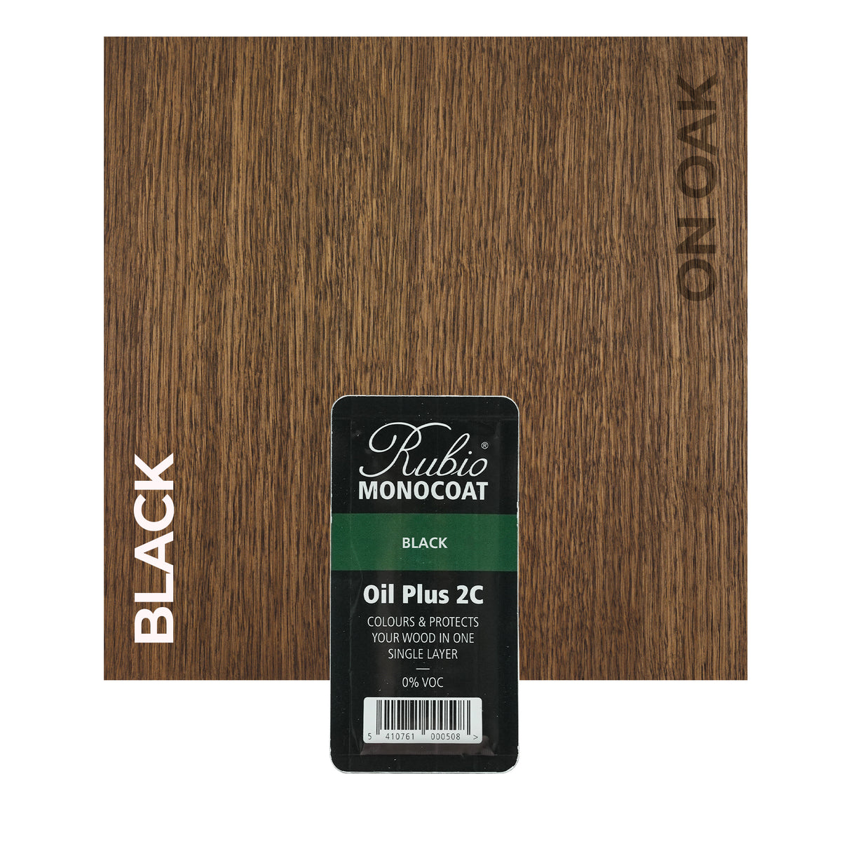 Rubio Monocoat Black on Oak 6ML