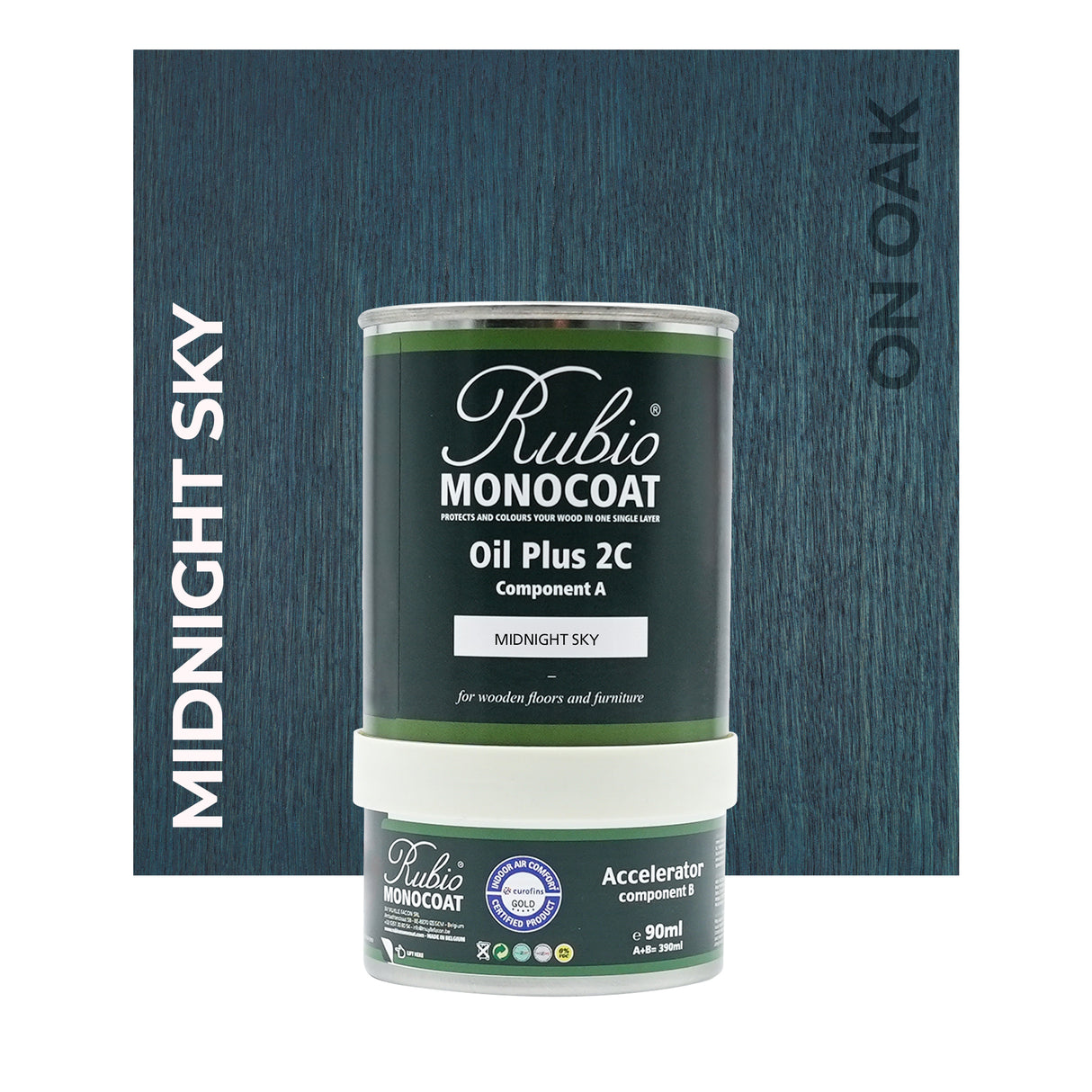 Rubio Monocoat Midnight Sky on Oak 390ML