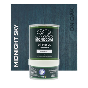 Rubio Monocoat Midnight Sky on Oak 390ML