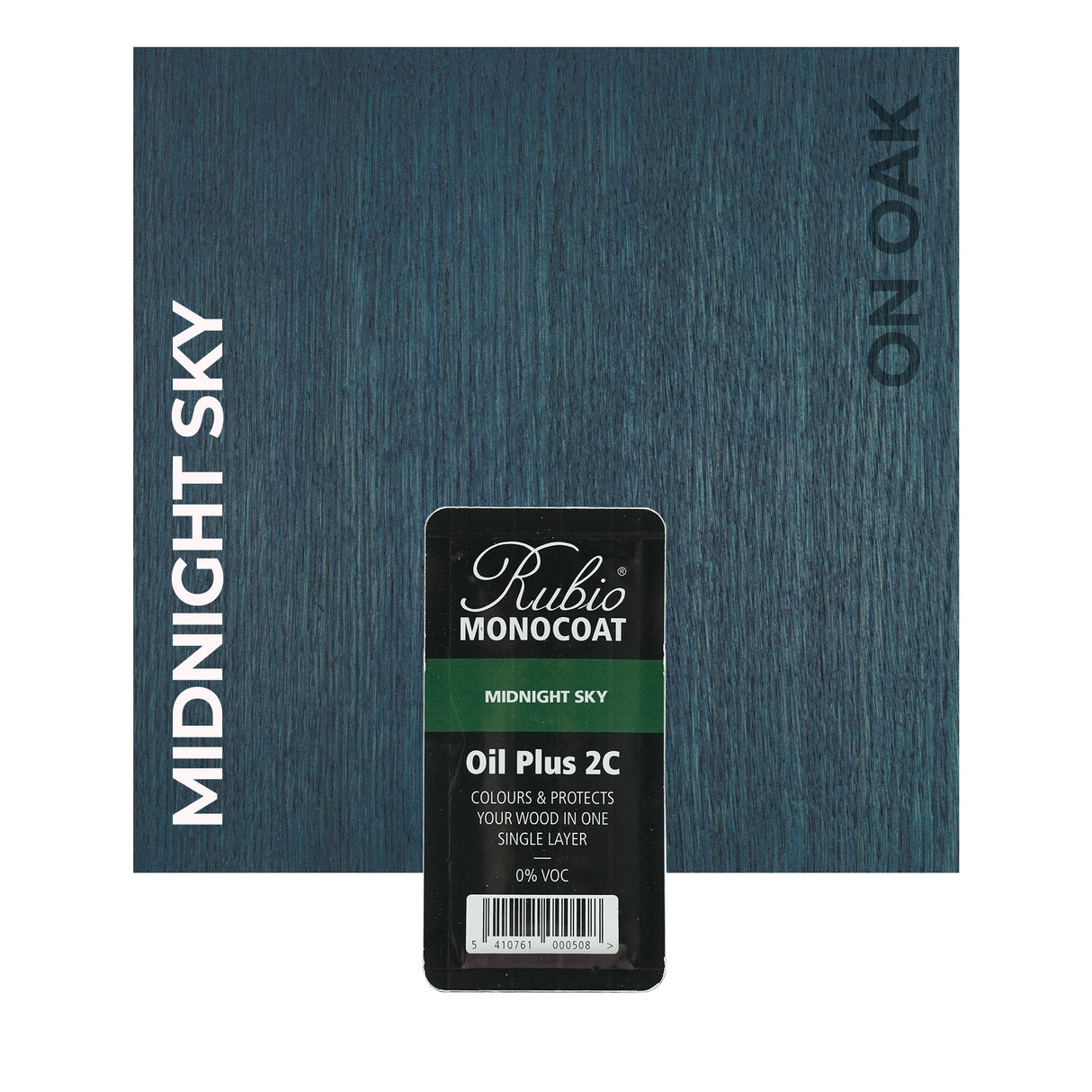 Rubio Monocoat Midnight Sky on Oak 6ML