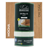 Rubio Monocoat Oil Plus 2C Mocha on Oak 1.3L