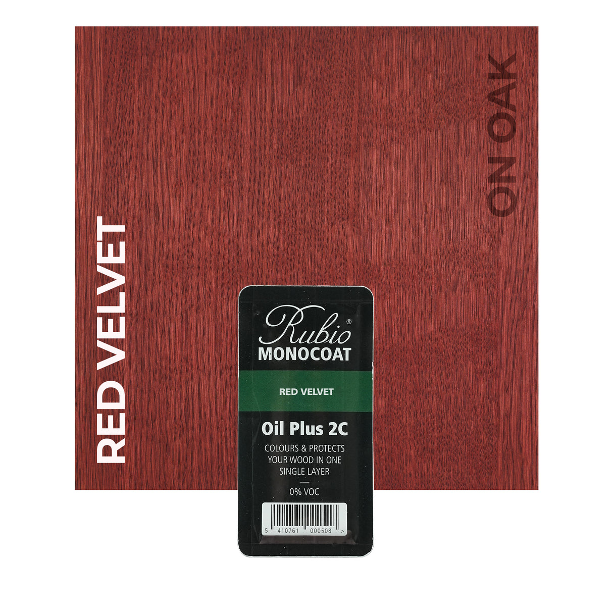 Rubio Monocoat Red on Oak 6ML