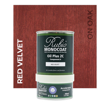 Rubio Monocoat Red on Oak 390ML