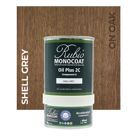 Rubio Monocoat Shell Grey on Oak 390ML