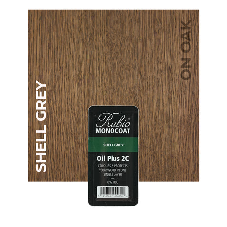 Rubio Monocoat Shell Grey on Oak 6ML