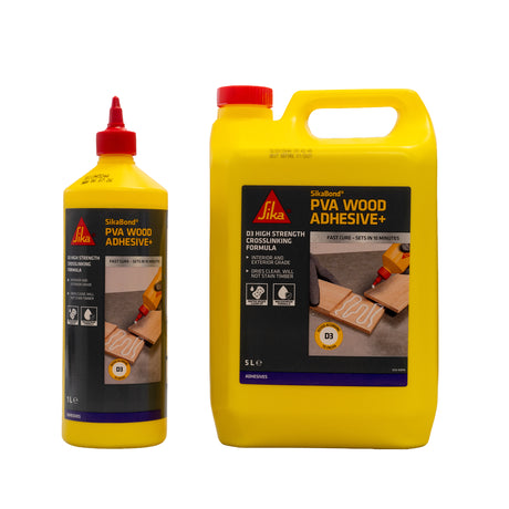 SikaBond PVA Wood Adhesives 1 litre and 5 litre