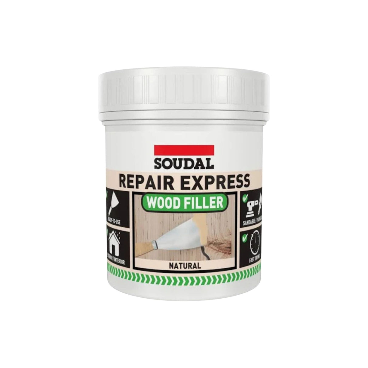 Soudal Repair Express 1 Part Wood Filler 400g