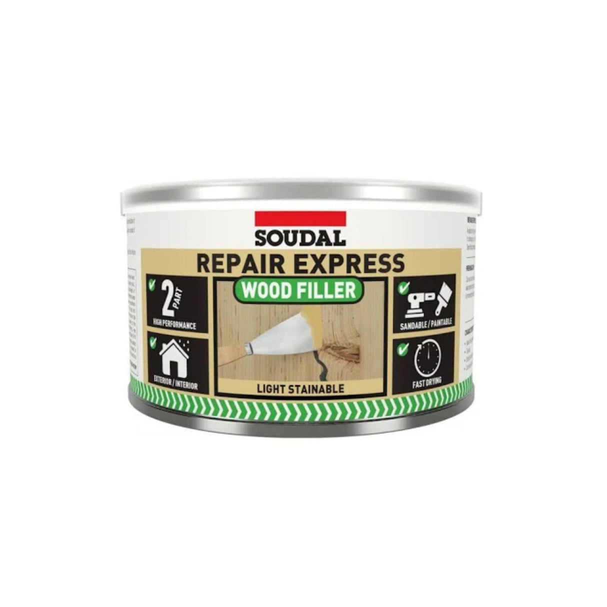 Soudal Repair Express 2 Part Wood Filler