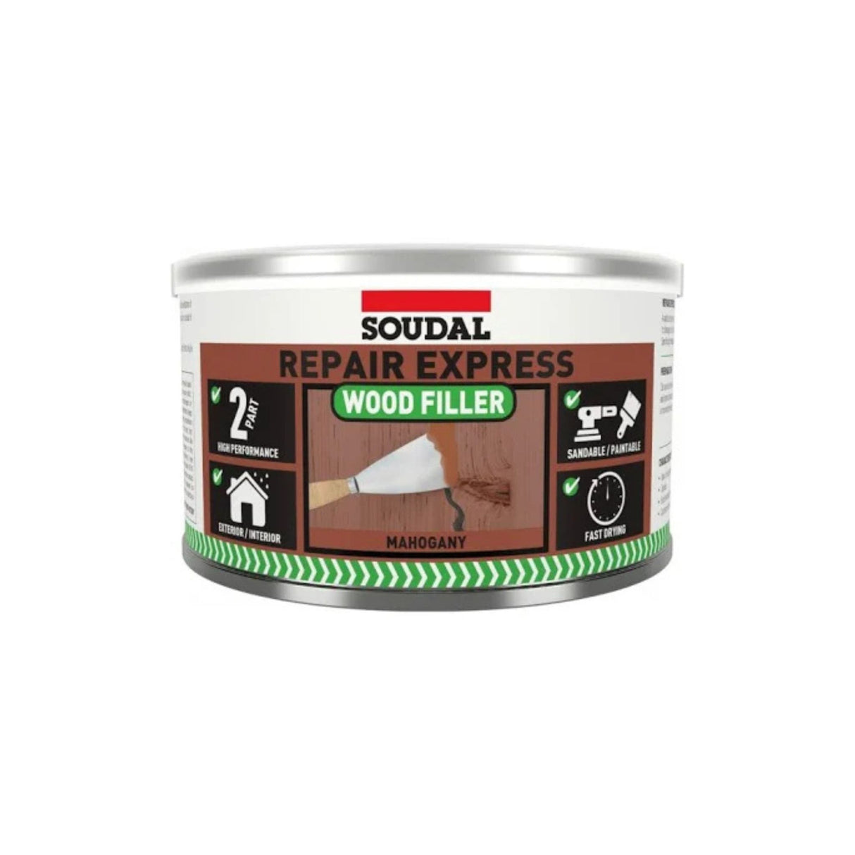 Soudal Repair Express 2 Part Wood Filler