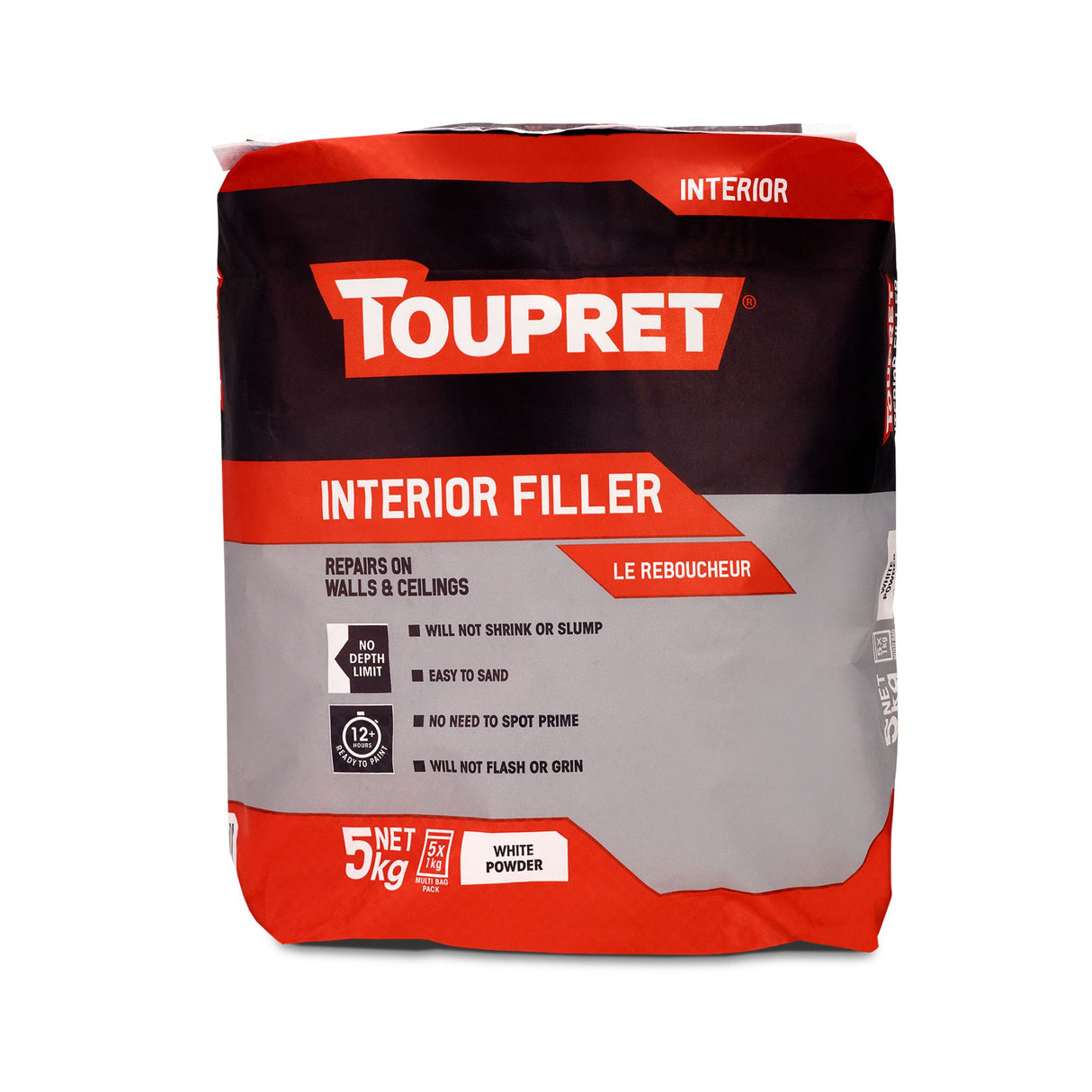 Toupret Interior Filler - Le Reboucheur 5Kg