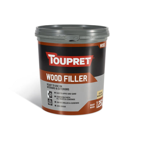 Toupret Wood Filler Ready Mixed 1.25kg Natural Wood