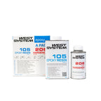 West System Epoxy Resin & Hardener 105/206 Slow A Pack 1kg 105-A Resin and 0.2kg 206-A Slow Hardener