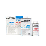 West System Epoxy Resin & Hardener 105/206 Slow A Pack 1kg 105-A Resin and 0.2kg 206-A Slow Hardener