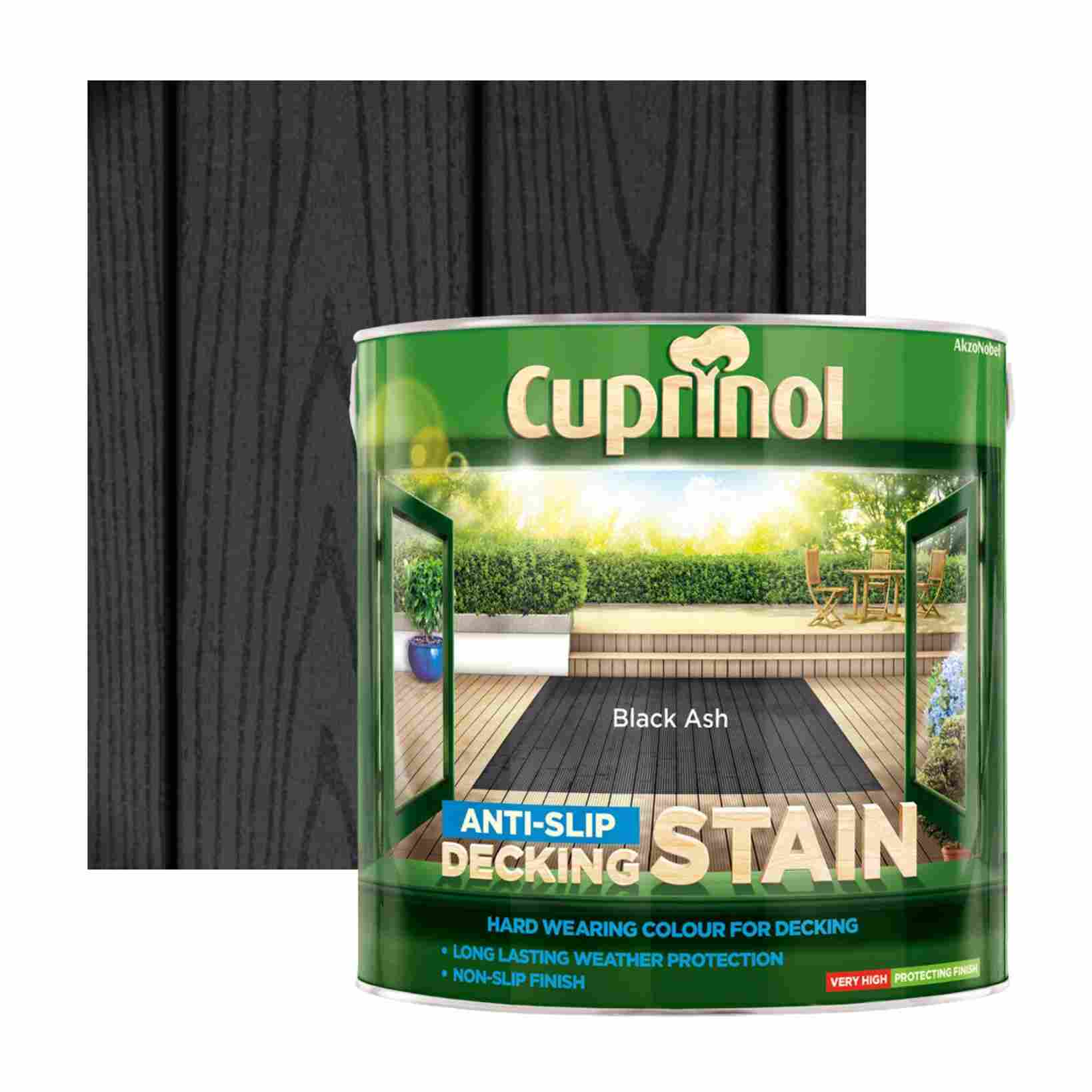 Cuprinol black ash decking stain sales