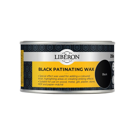 Liberon Black Patinating Wax 250ml - Restorate - 3282391063735