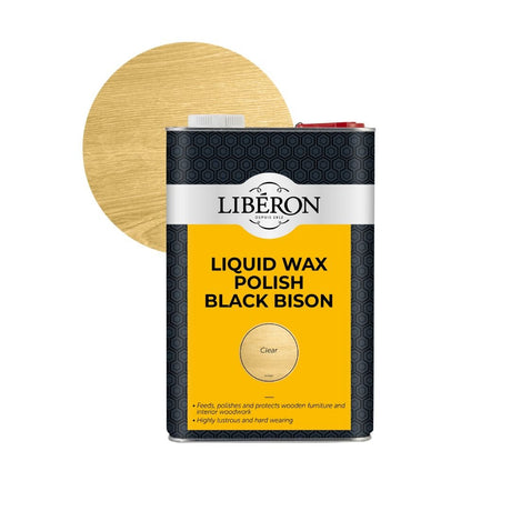 Liberon Liquid Wax Polish Black Bison - Restorate-3282390090589