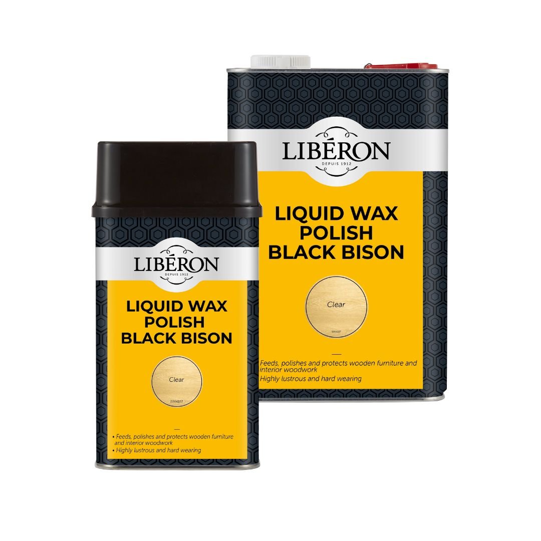 Liberon Liquid Wax Polish Black Bison - Restorate-3282391064398