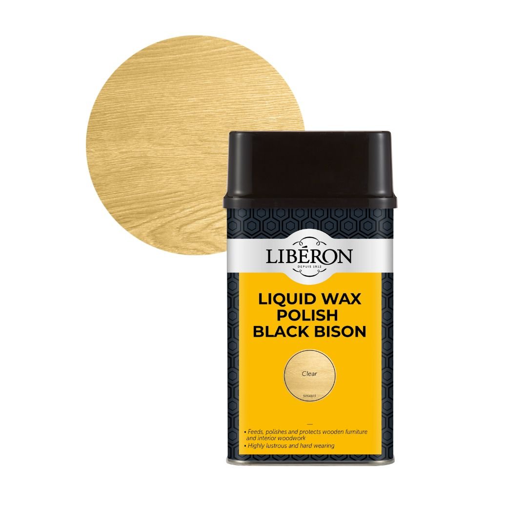 Liberon Liquid Wax Polish Black Bison - Restorate-3282391064398