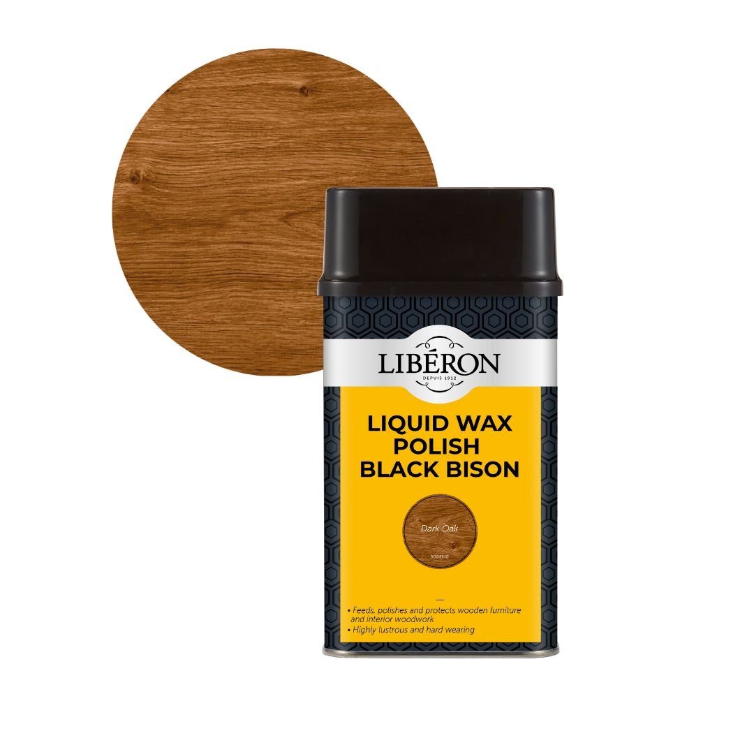 Liberon Liquid Wax Polish Black Bison - Restorate-3282391064404