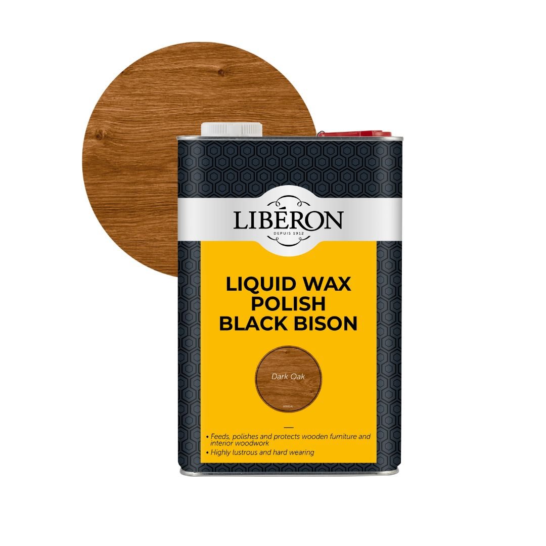 Liberon Liquid Wax Polish Black Bison - Restorate-3282391064435