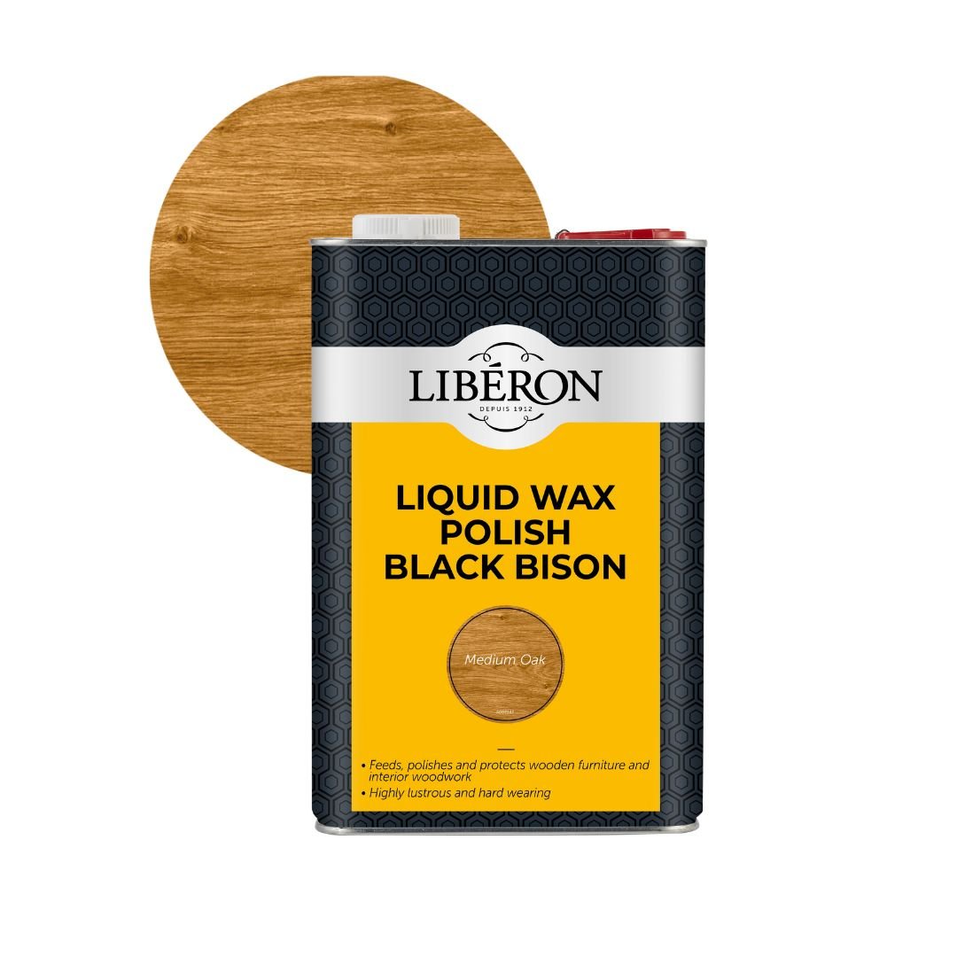 Liberon Liquid Wax Polish Black Bison - Restorate-3282391064442