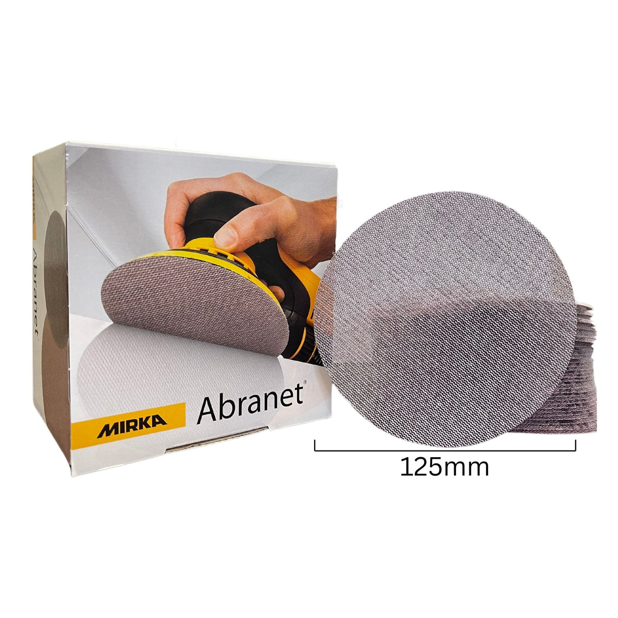 Mirka Abranet 125mm Sanding Discs (Box of 50) - Restorate-6416868662955