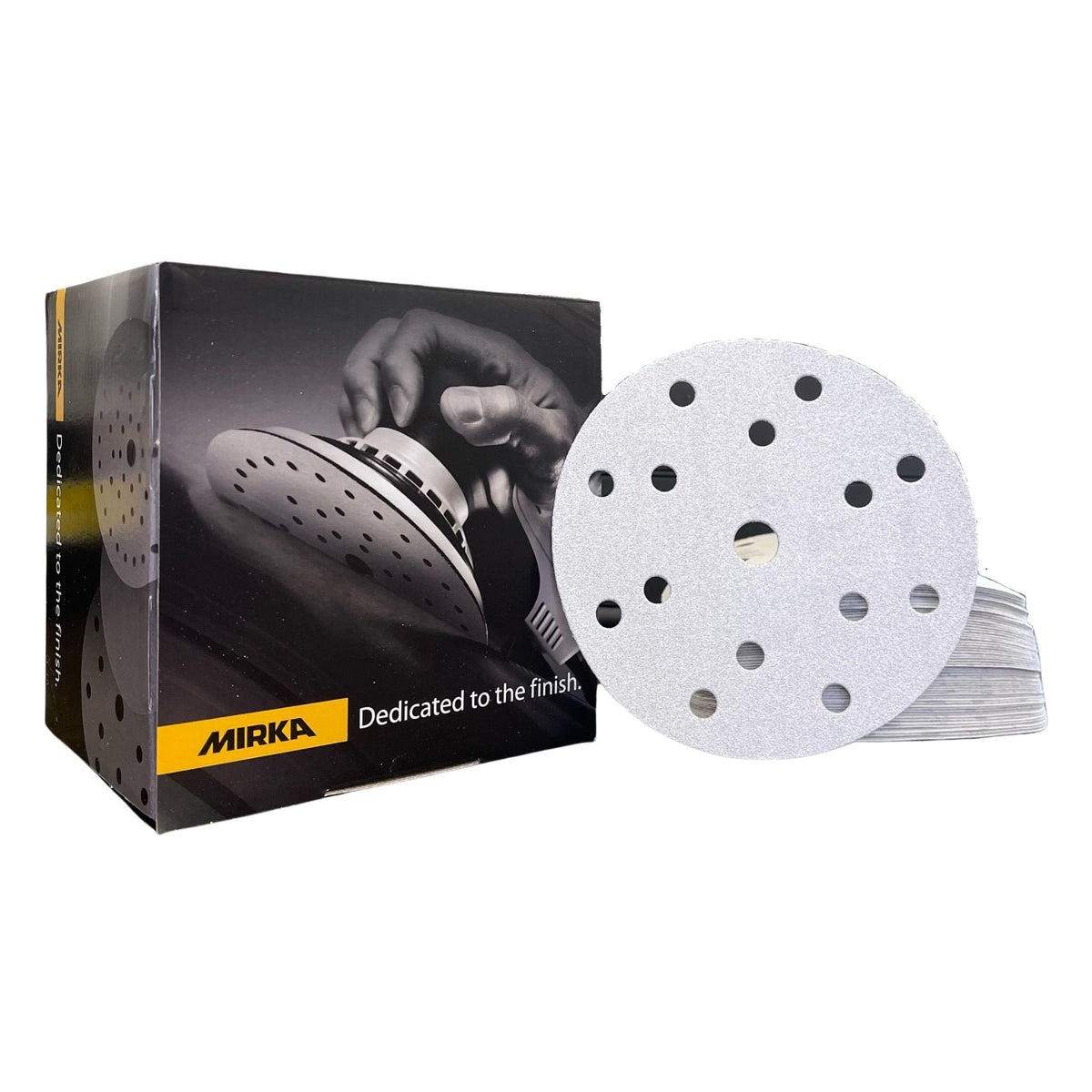 Mirka Basecut 150mm Sanding Discs (Box of 100) - Restorate